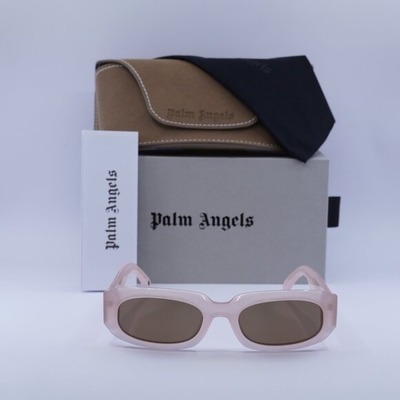 Palm Angels PERI104 NOAH 3B64 Rectangle Sunglasses - Pink/Brown - Picture 2 of 9